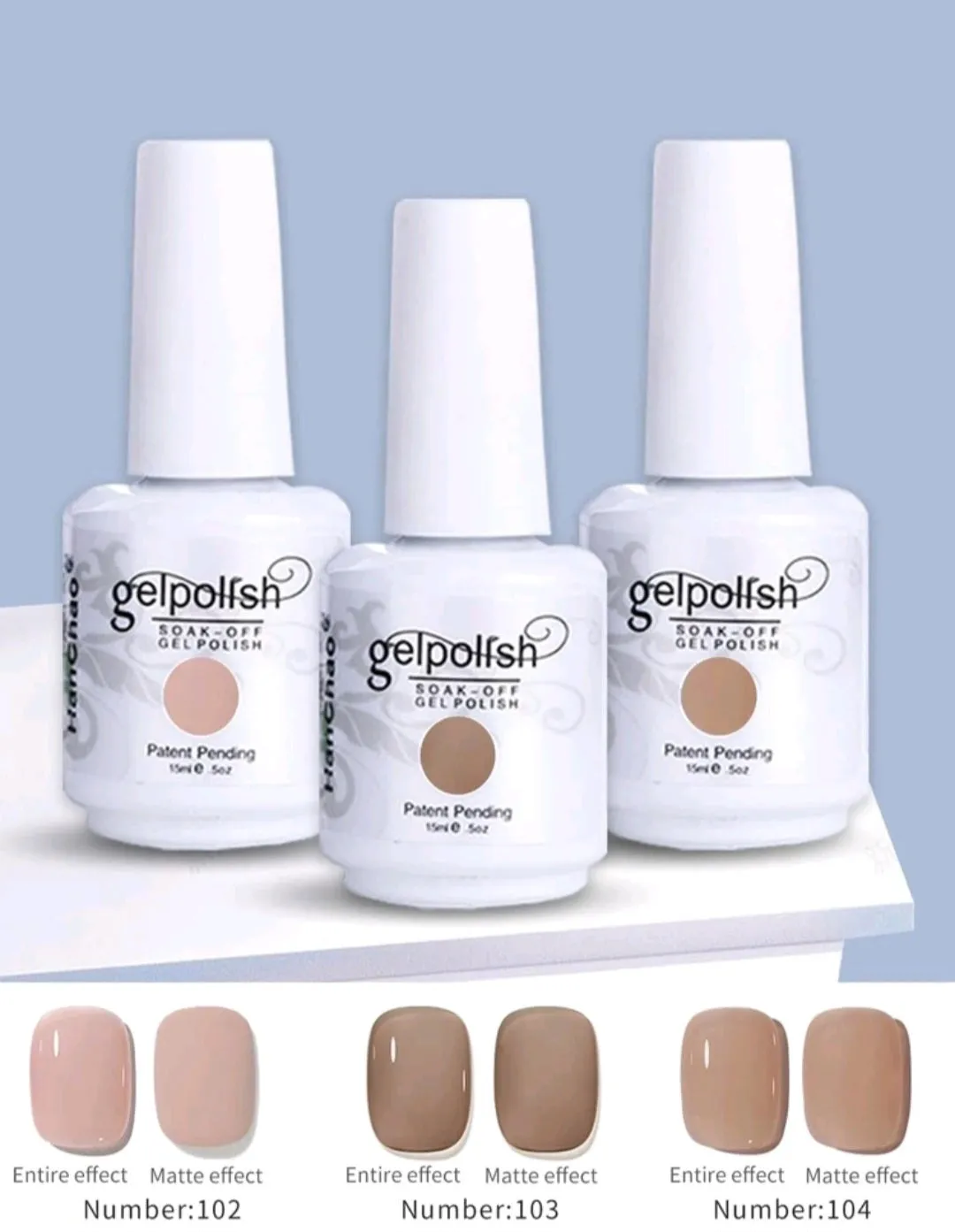 15ml Gel Nail Polish - Soak Off LED/UV
