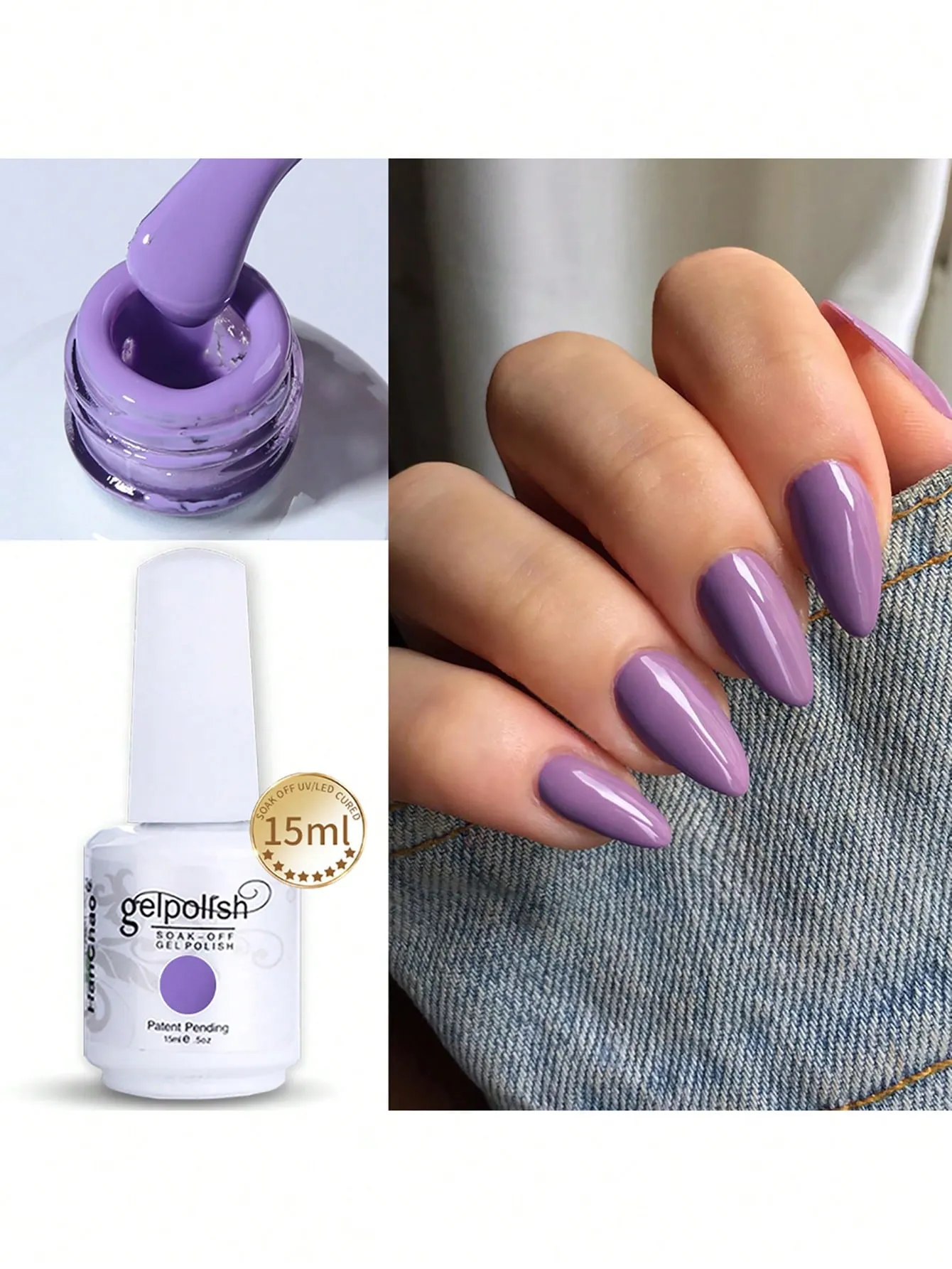15ml Gel Nail Polish - Soak Off LED/UV