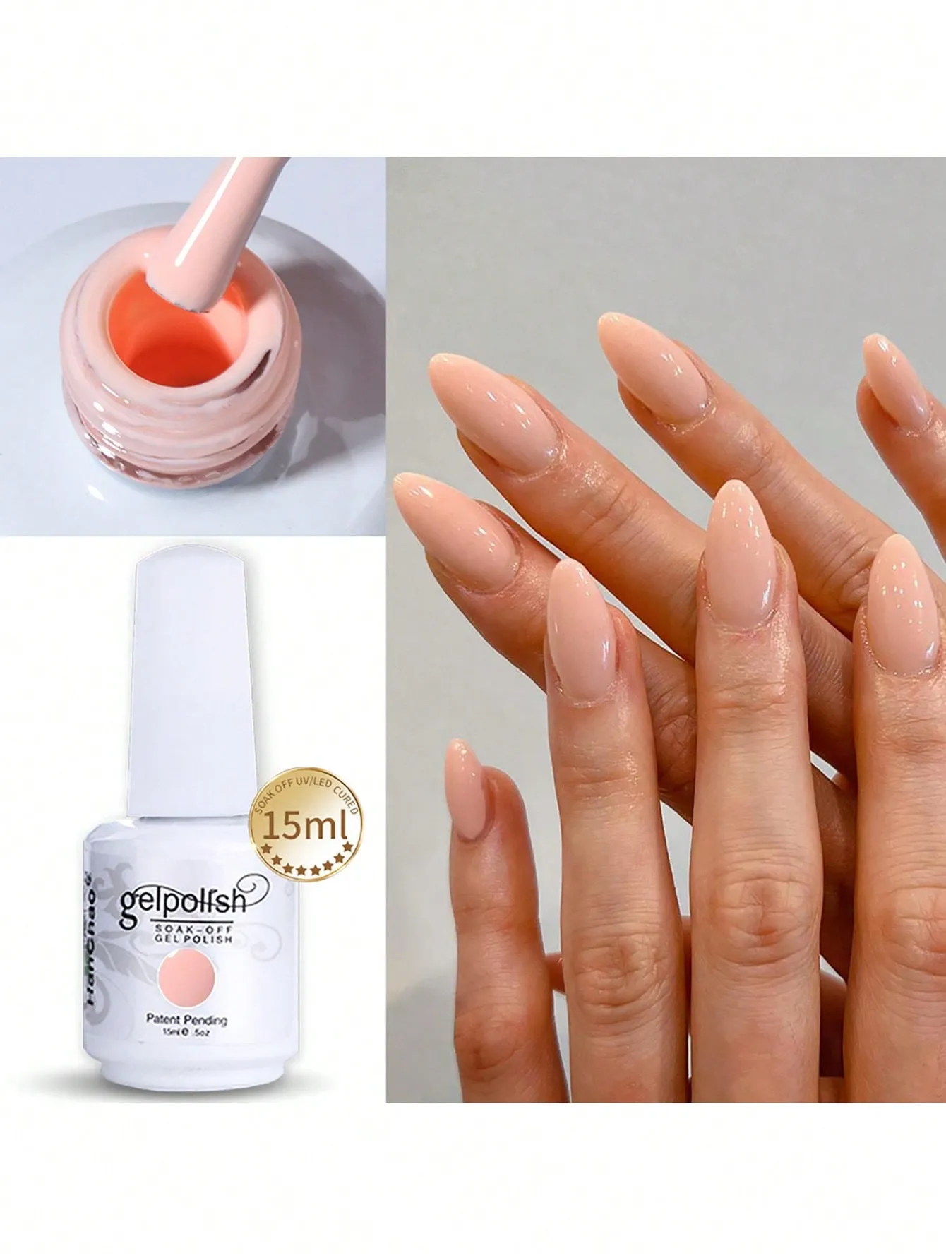 15ml Gel Nail Polish - Soak Off LED/UV