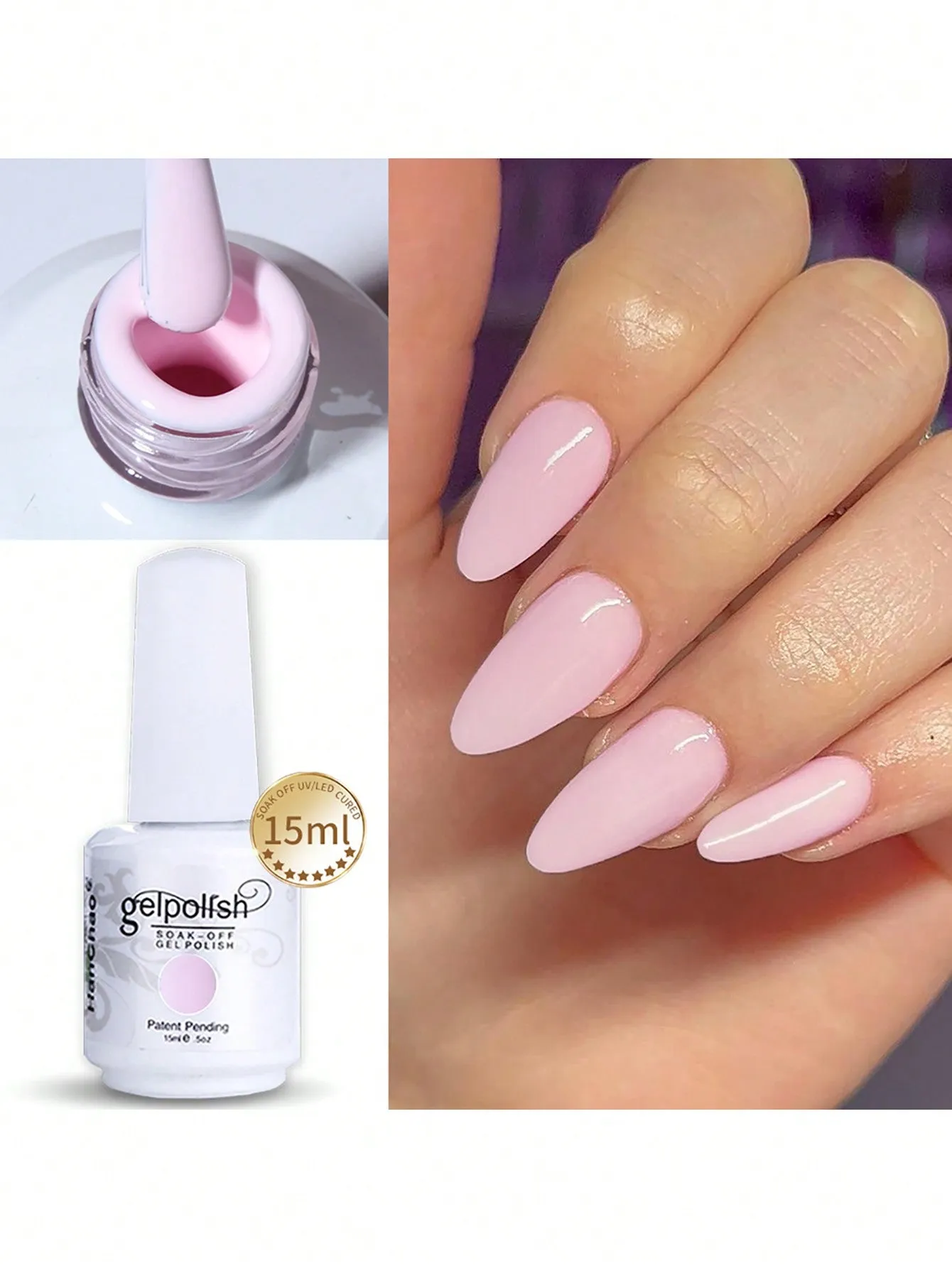 15ml Gel Nail Polish - Soak Off LED/UV