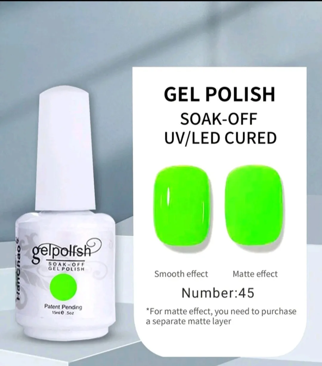 15ml Gel Nail Polish - Soak Off LED/UV