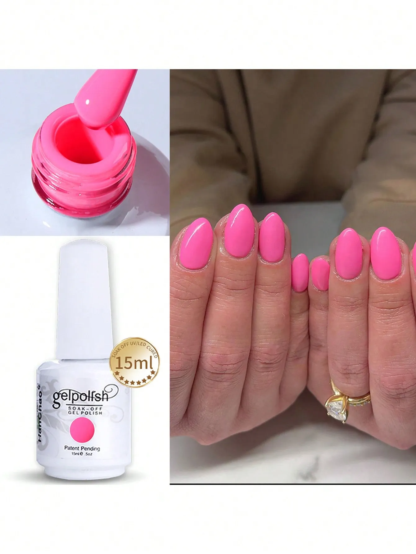 15ml Gel Nail Polish - Soak Off LED/UV