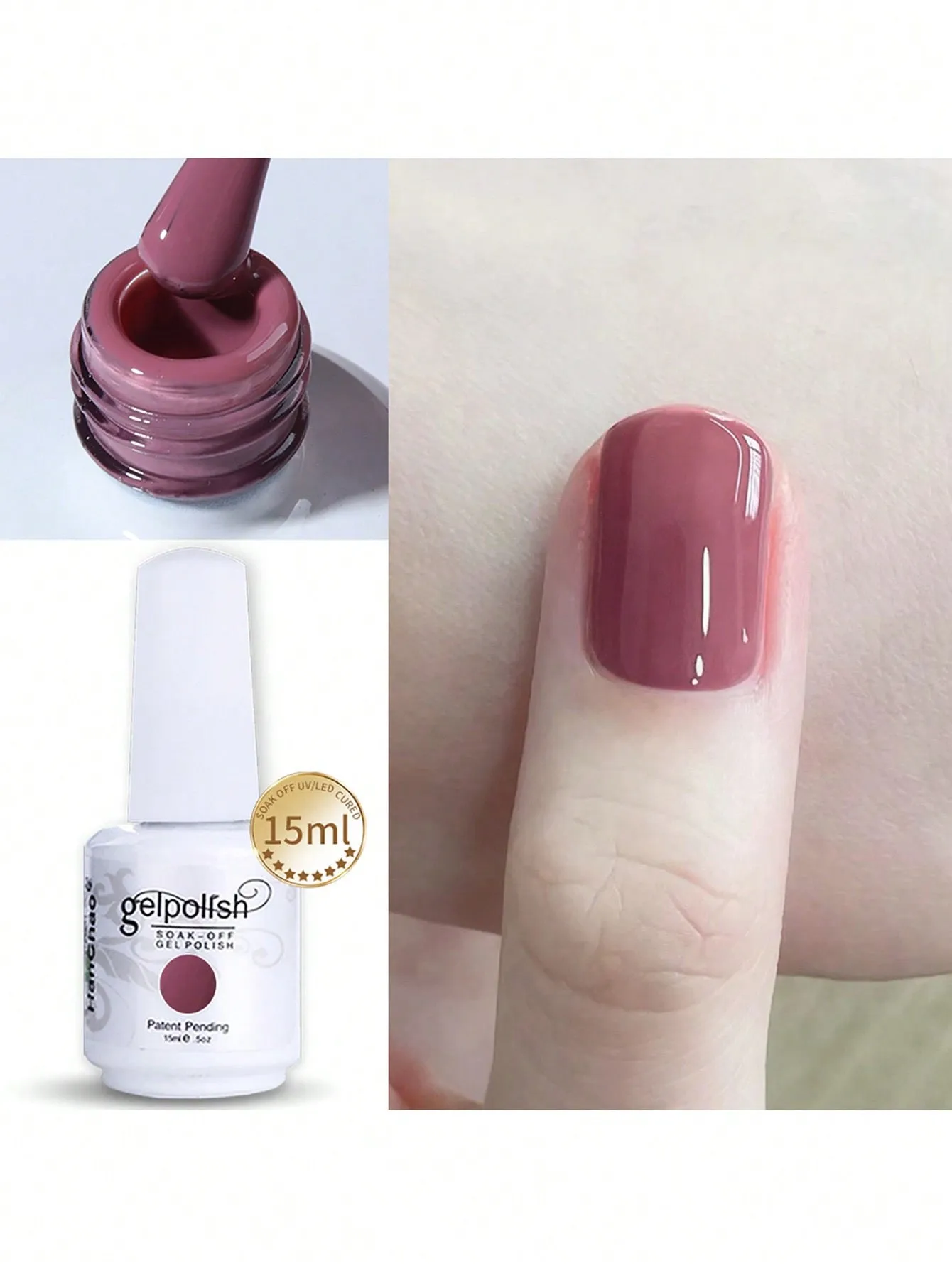 15ml Gel Nail Polish - Soak Off LED/UV