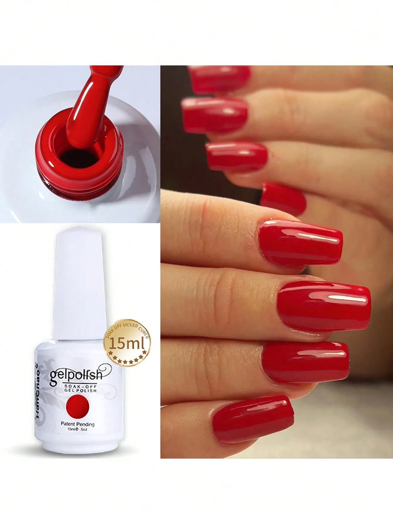 15ml Gel Nail Polish - Soak Off LED/UV