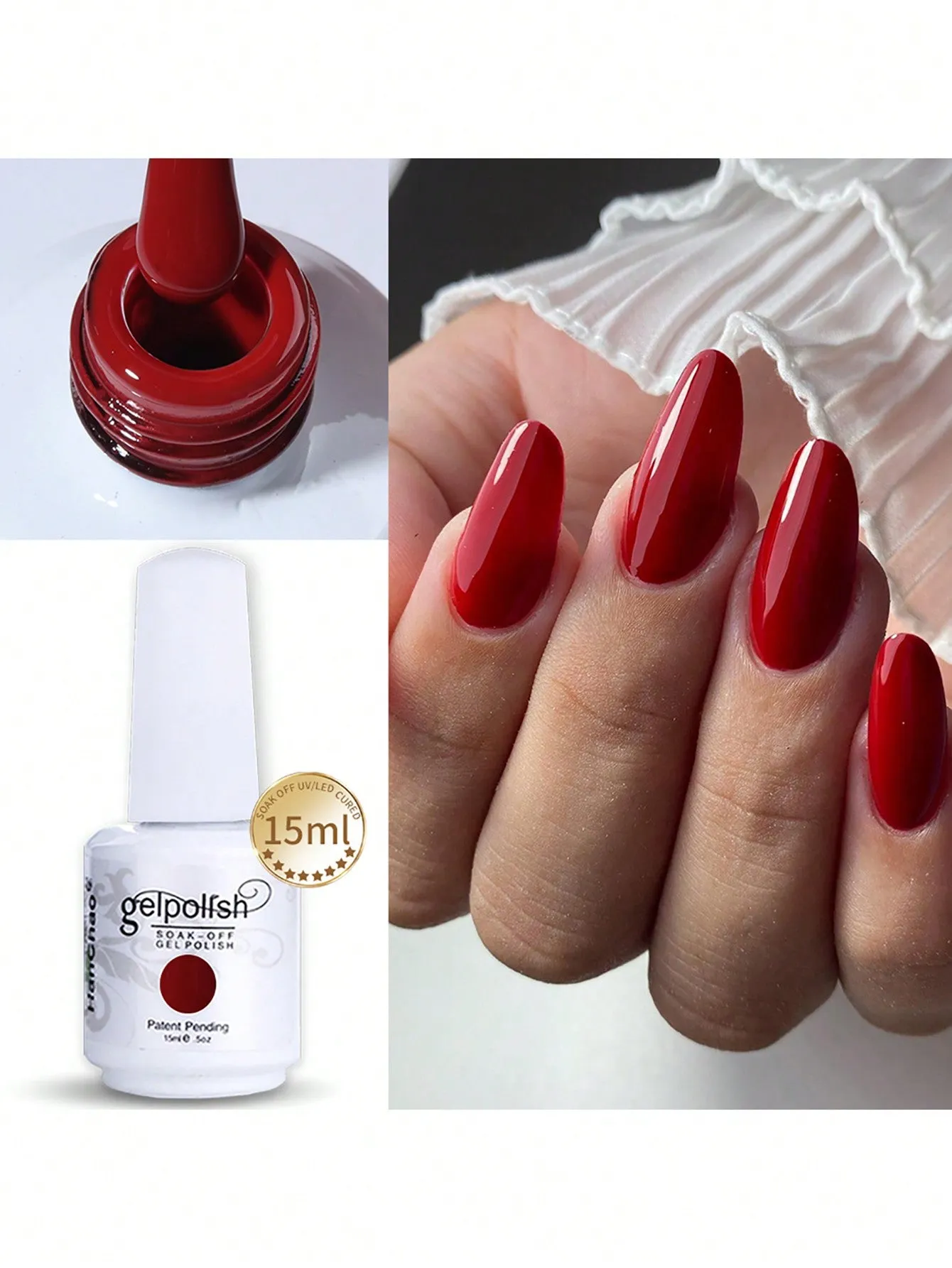 15ml Gel Nail Polish - Soak Off LED/UV