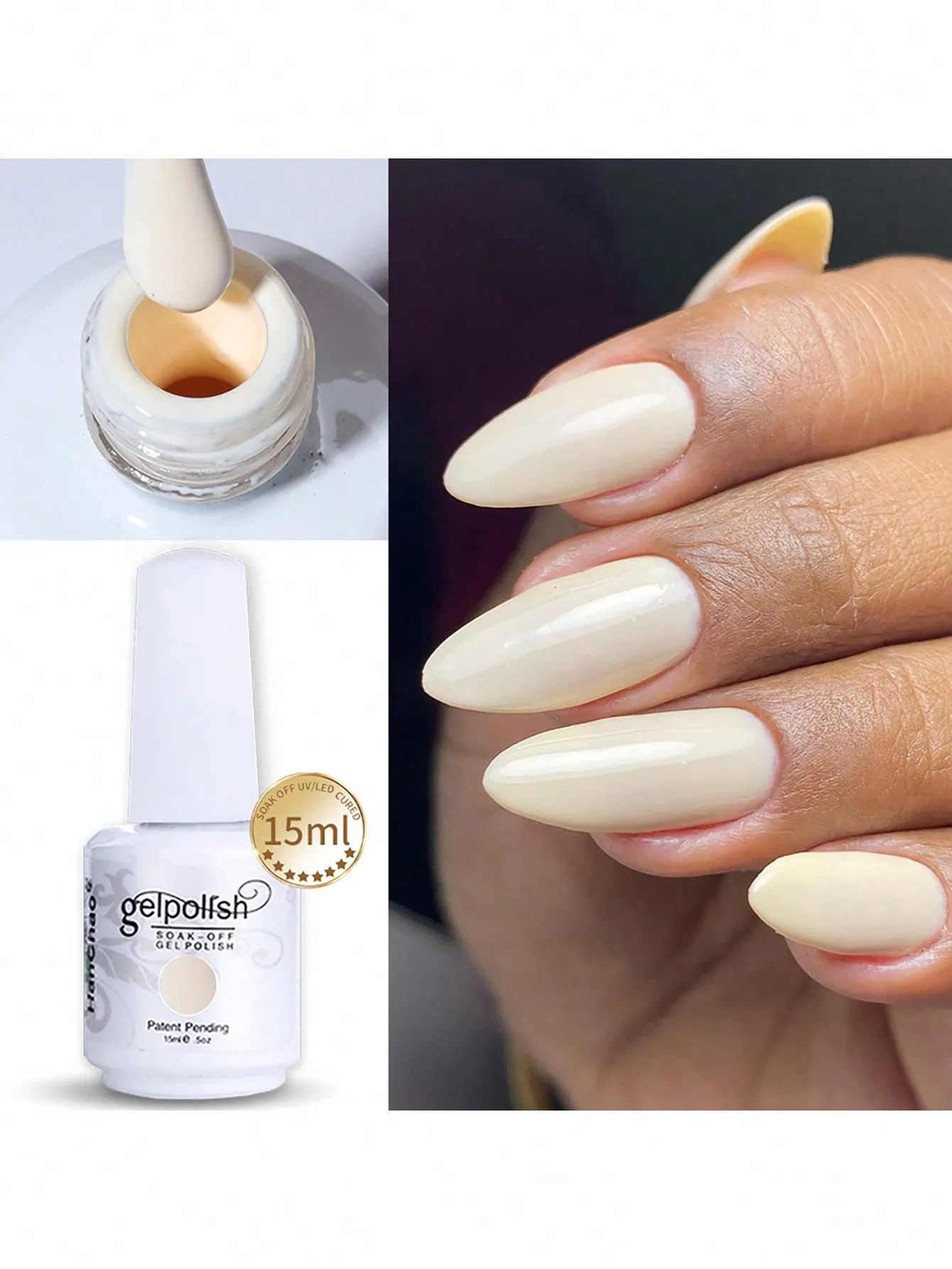 15ml Gel Nail Polish - Soak Off LED/UV