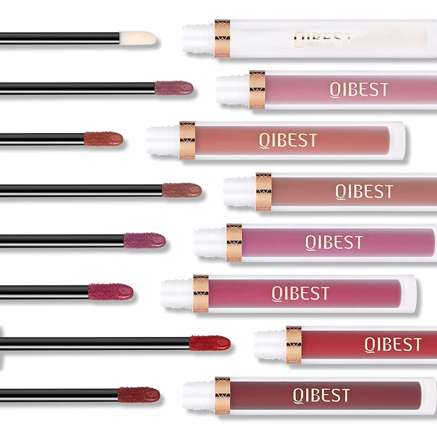 8-Piece Matte Liquid Lipstick Set - Long-Lasting Colors & Lip Plumper, Perfect Gift for Women