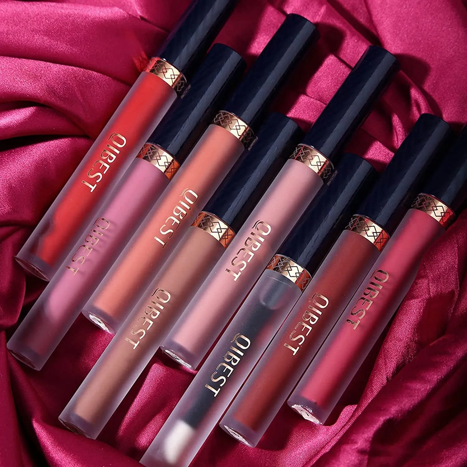 8-Piece Matte Liquid Lipstick Set - Long-Lasting Colors & Lip Plumper, Perfect Gift for Women