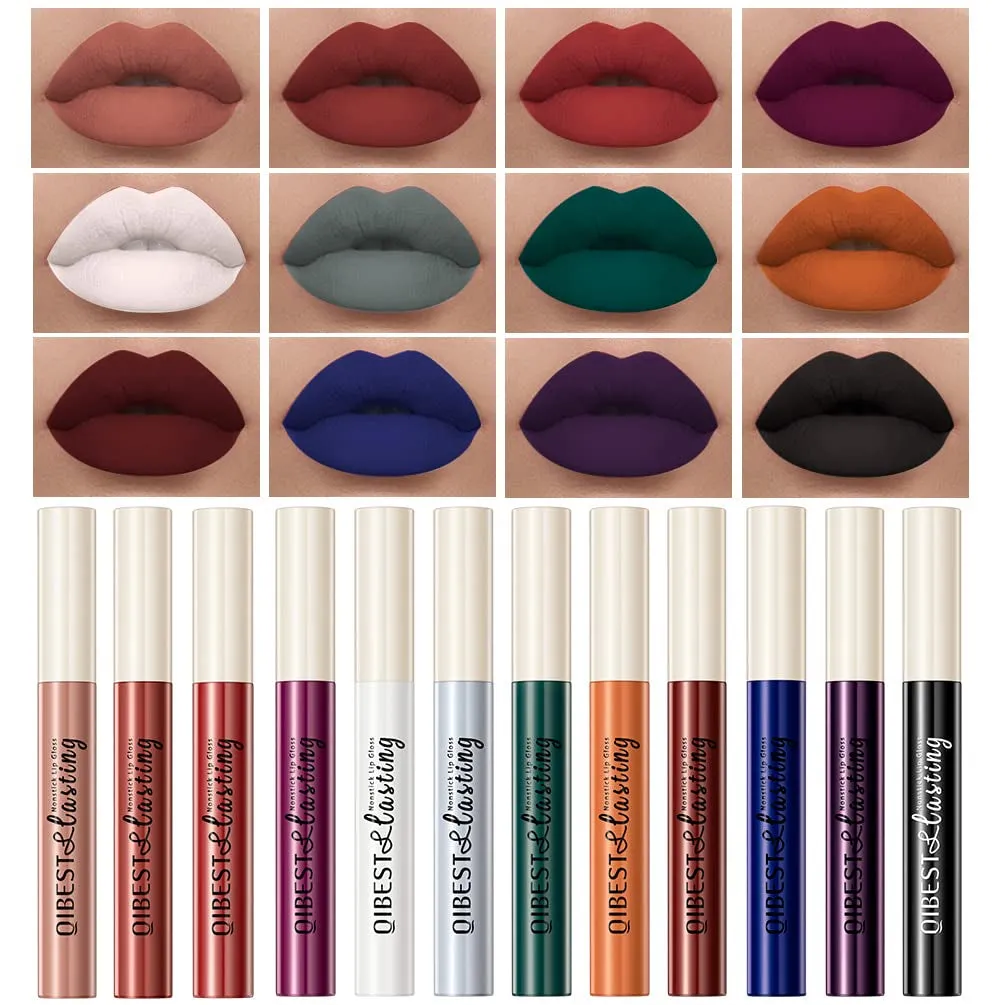 8-Piece Matte Liquid Lipstick Set - Long-Lasting Colors & Lip Plumper, Perfect Gift for Women