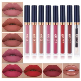 8-Piece Matte Liquid Lipstick Set - Long-Lasting Colors & Lip Plumper, Perfect Gift for Women