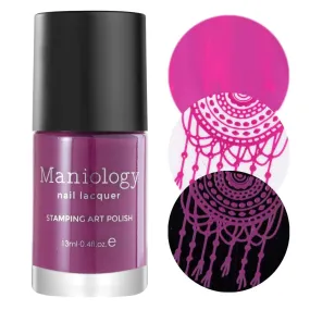 Autumn Blossom: Viola (B303) Magenta Purple Stamping Polish