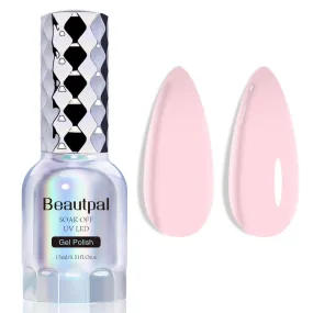 BEAUTPAL Pink Gel Nail Polish 15ML Soak Off UV LED Gel Polish Nail Art Manicure Salon DIY at Home, Color 107 Pink Lily