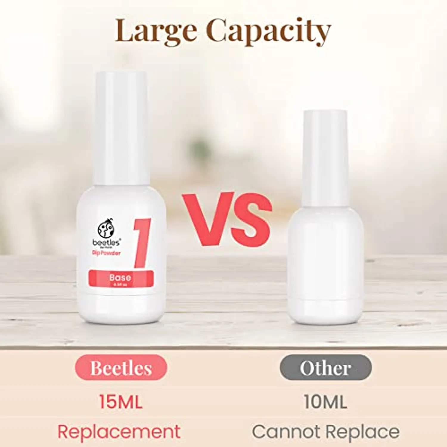 Beetles Dip Powder Gel Liquid Set with Base-Top Coat, Activator, and Brush Savor Dipping Powders Essentials Kit (Steps 1-4), 0.5oz/Bot Dipping-Powder Acrylic Nail Manicure Pedicure