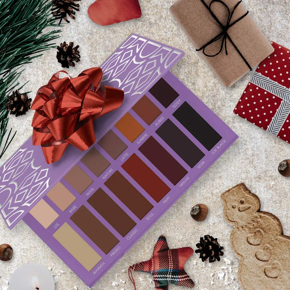 Best Pro Eyeshadow Palette Matte - 16 Highly Pigmented Makeup Eye Shadow Colors - Professional Vegan Nudes Warm Natural Bronze Neutral Smoky Shades Nude Matte