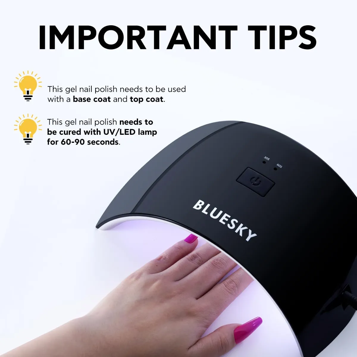 BLUESKY Gel Polish for Nails Color Pink Fragrant, Salon Manicure Single Bottle, Long Lasting&Chip Resistant,15ml,DC033P/ELEGANT ORANGE