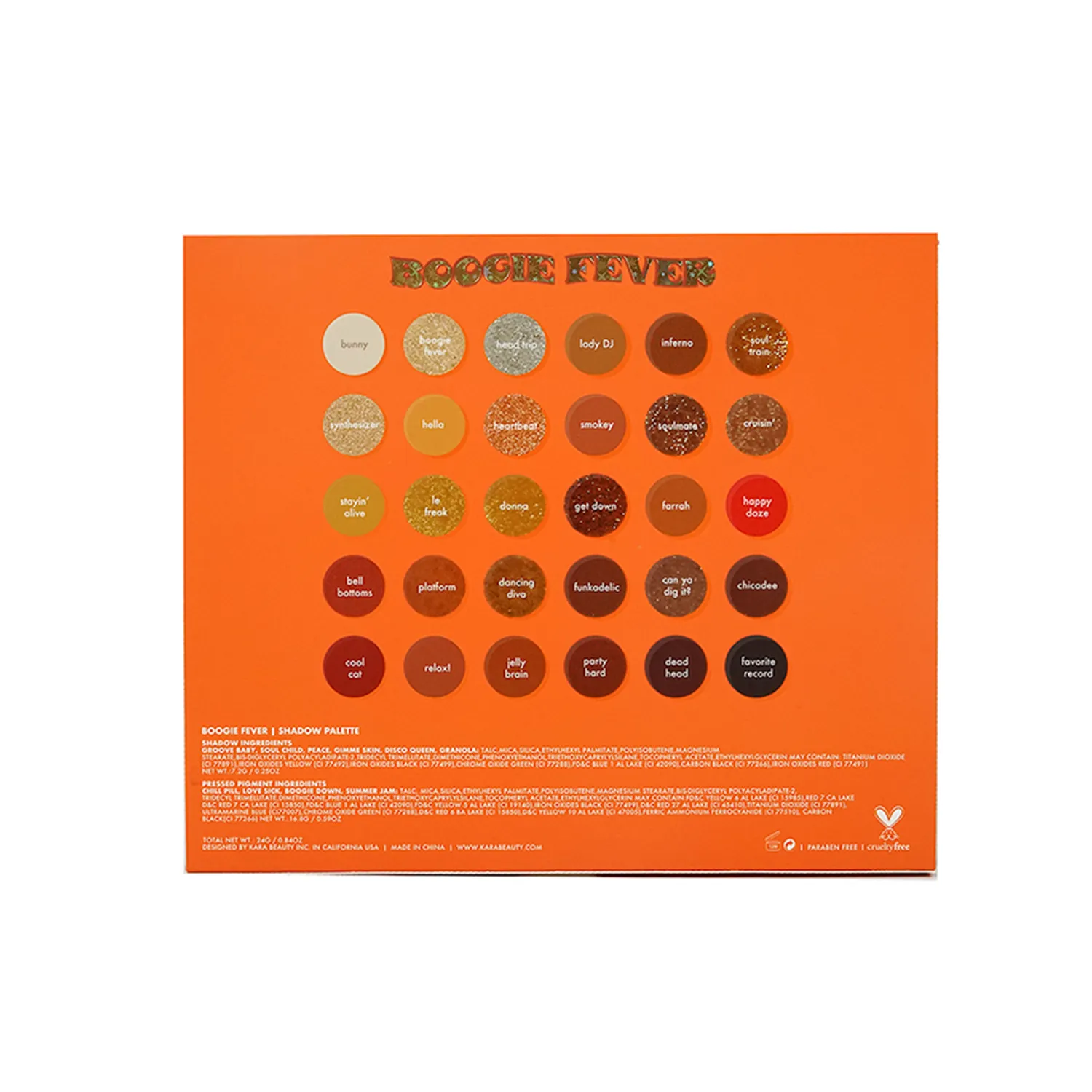 BOOGIE FEVER 30-Shade Creative Beauty Palette - VEGAN
