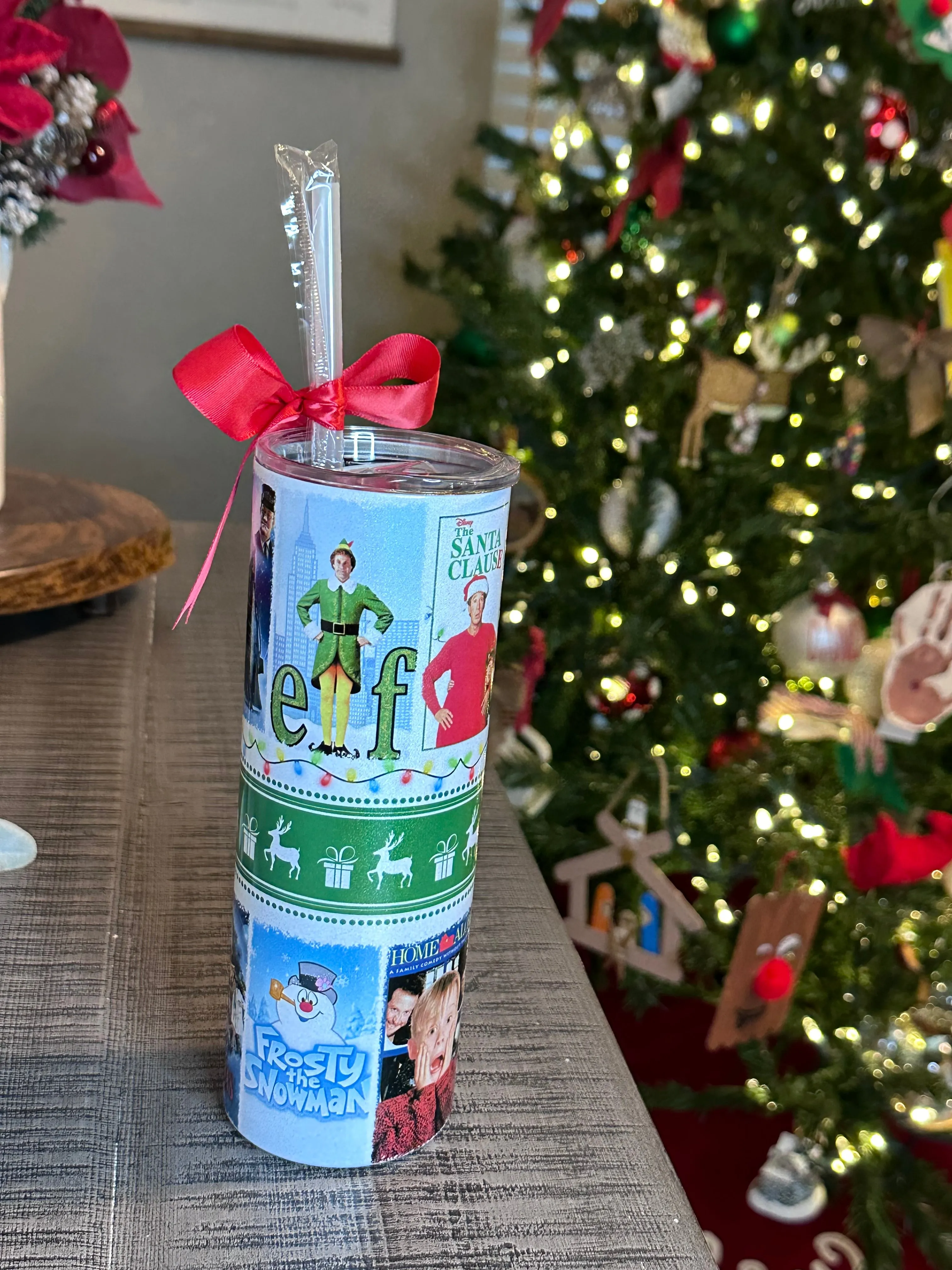 Christmas Movies Shimmer Glitter Tumbler TUMBLEMOVIE0520
