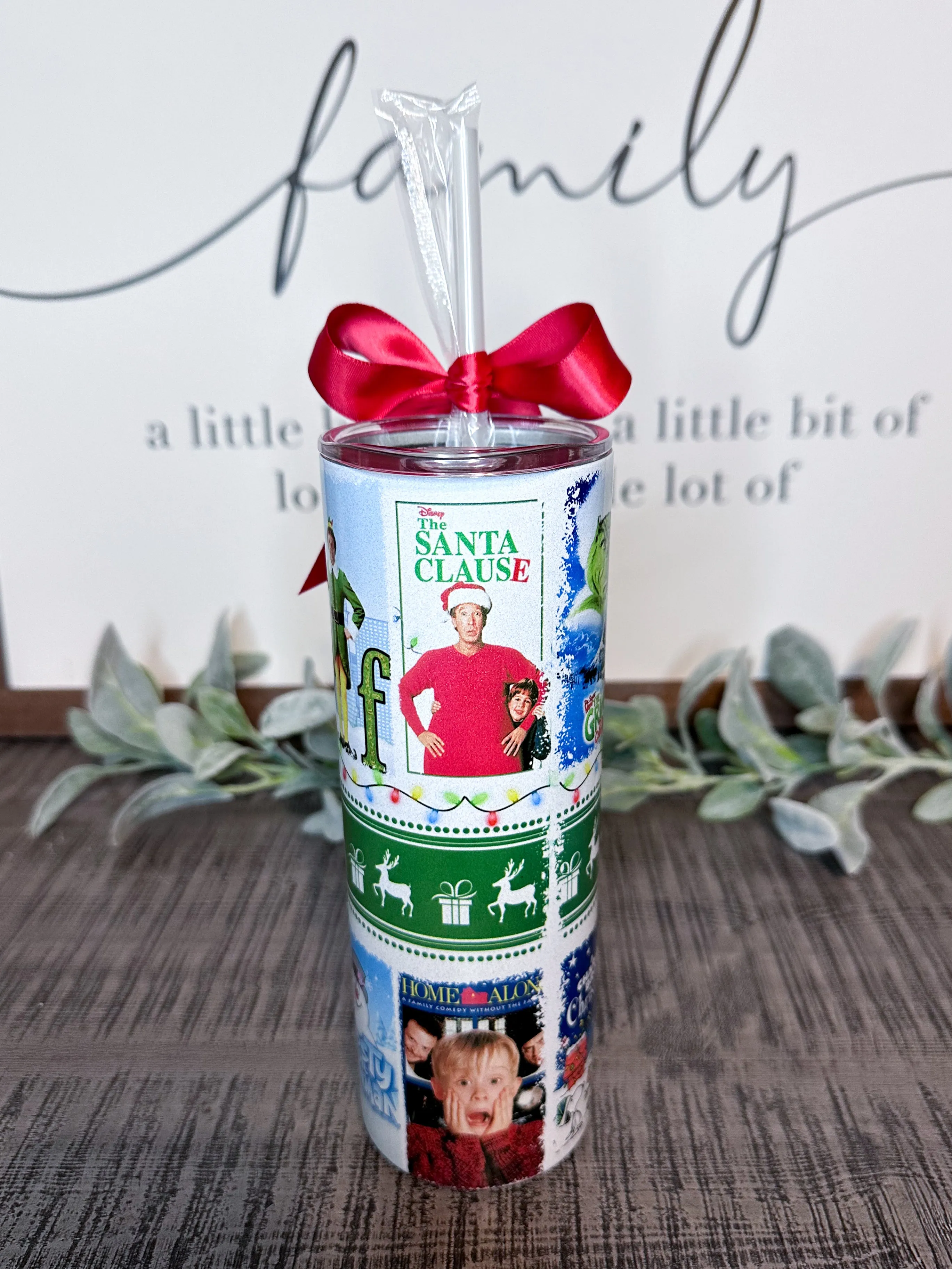 Christmas Movies Shimmer Glitter Tumbler TUMBLEMOVIE0520