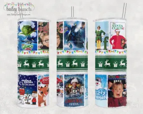 Christmas Movies Shimmer Glitter Tumbler TUMBLEMOVIE0520