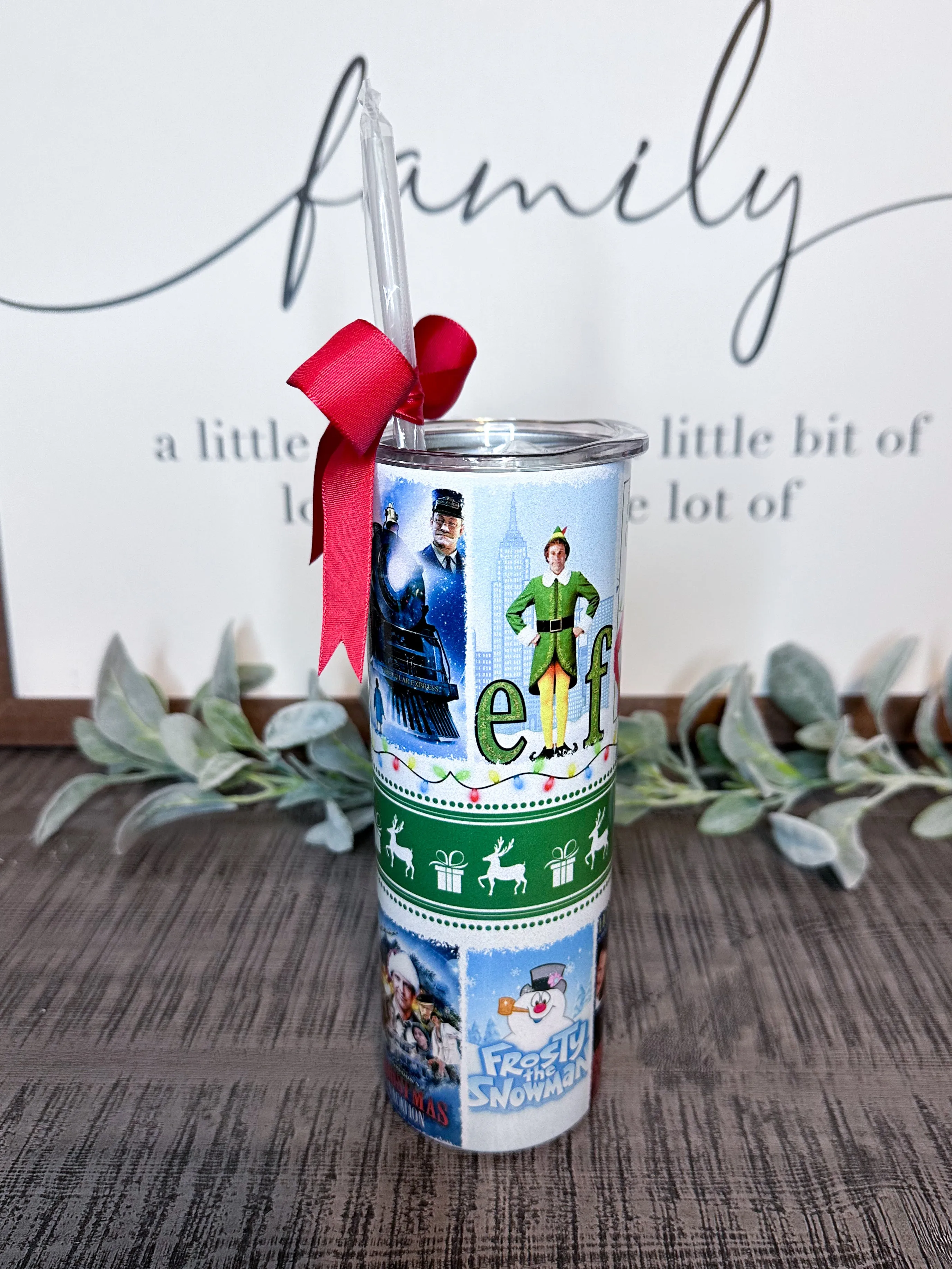 Christmas Movies Shimmer Glitter Tumbler TUMBLEMOVIE0520