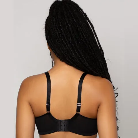 Curvy Couture Sheer Mesh Unlined UW Bra Chantilly