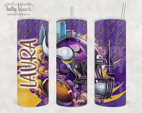 Custom Listing Vikings Shimmer Glitter Tumbler TUMBVIKINGS0520