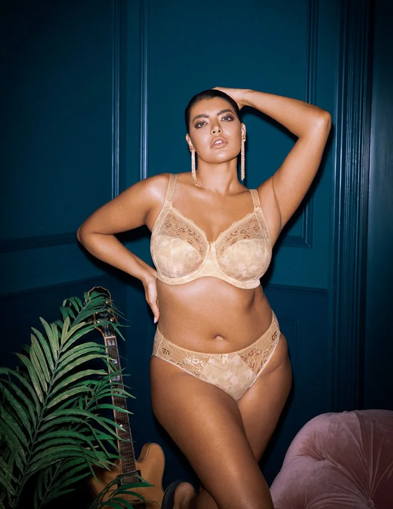 Elomi Morgan EL4110 Toasted Almond Underwire Banded Stretch Bra
