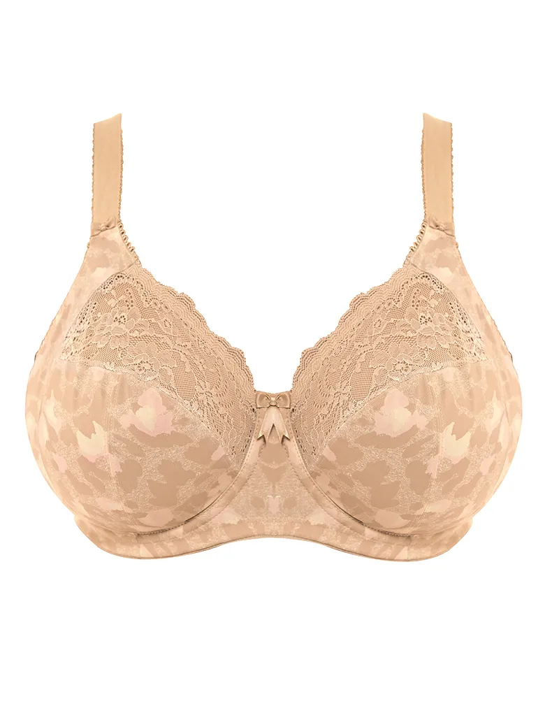 Elomi Morgan EL4110 Toasted Almond Underwire Banded Stretch Bra