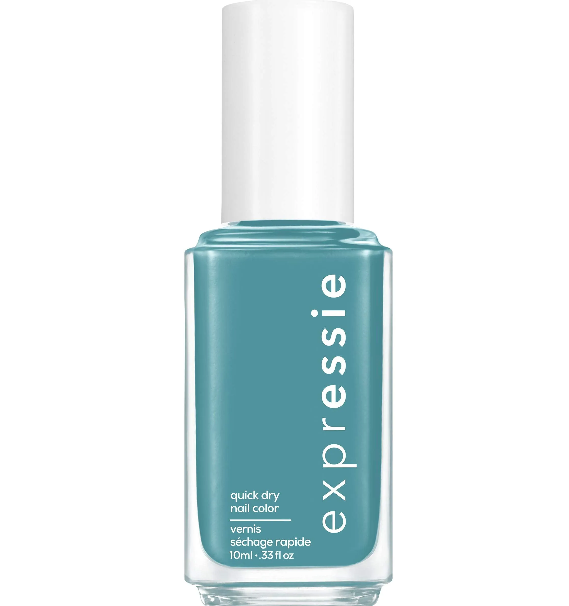 Essie expressie, Quick-Dry Nail Polish, 8-Free Vegan, Midtone Teal, Up Up & Away Message, 0.33 fl oz