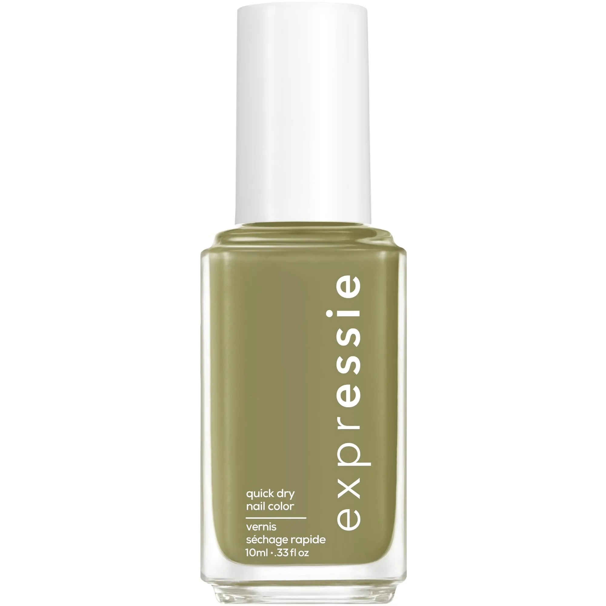 Essie expressie, Quick-Dry Nail Polish, 8-Free Vegan, Olive Green, Precious Cargo-go, 0.33 fl oz
