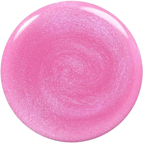 essie salon-quality nail polish, vegan, purple, shimmer, flirty flutters, 0.46 fl oz