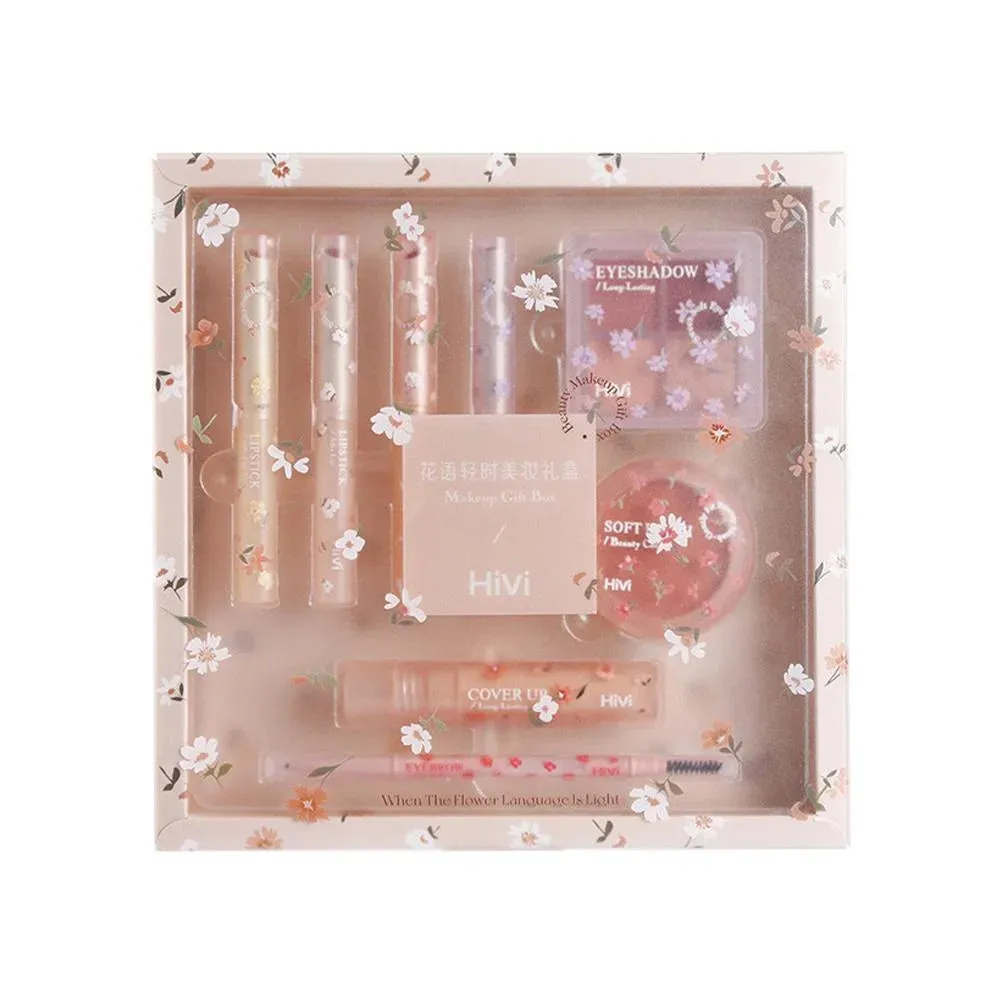FLYTONN-Mother's Day gift Makeup Sets Lip Gloss Angel Glitter Eyeshadow Palette Set Make Up Lipstick Kit Box Highlight Glitter Powder Blush Cosmetics Set