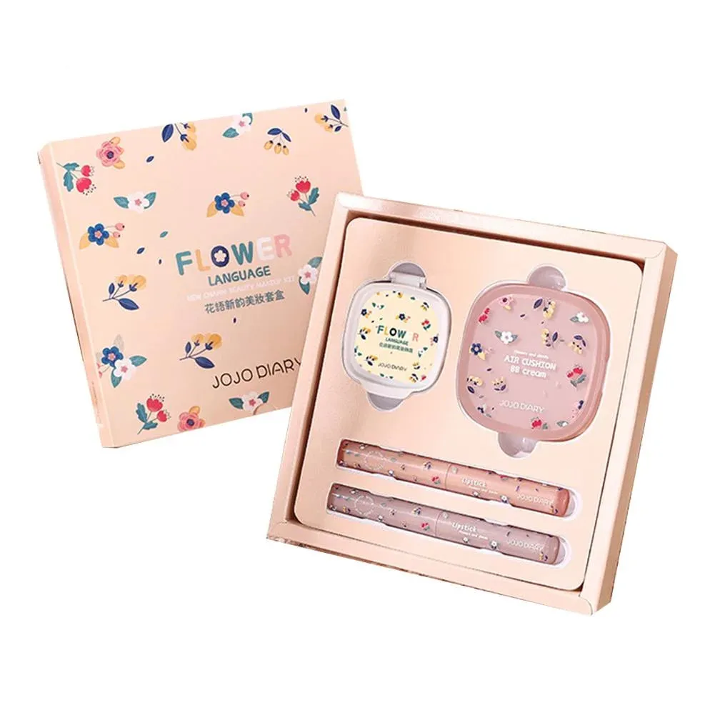 FLYTONN-Mother's Day gift Makeup Sets Lip Gloss Angel Glitter Eyeshadow Palette Set Make Up Lipstick Kit Box Highlight Glitter Powder Blush Cosmetics Set