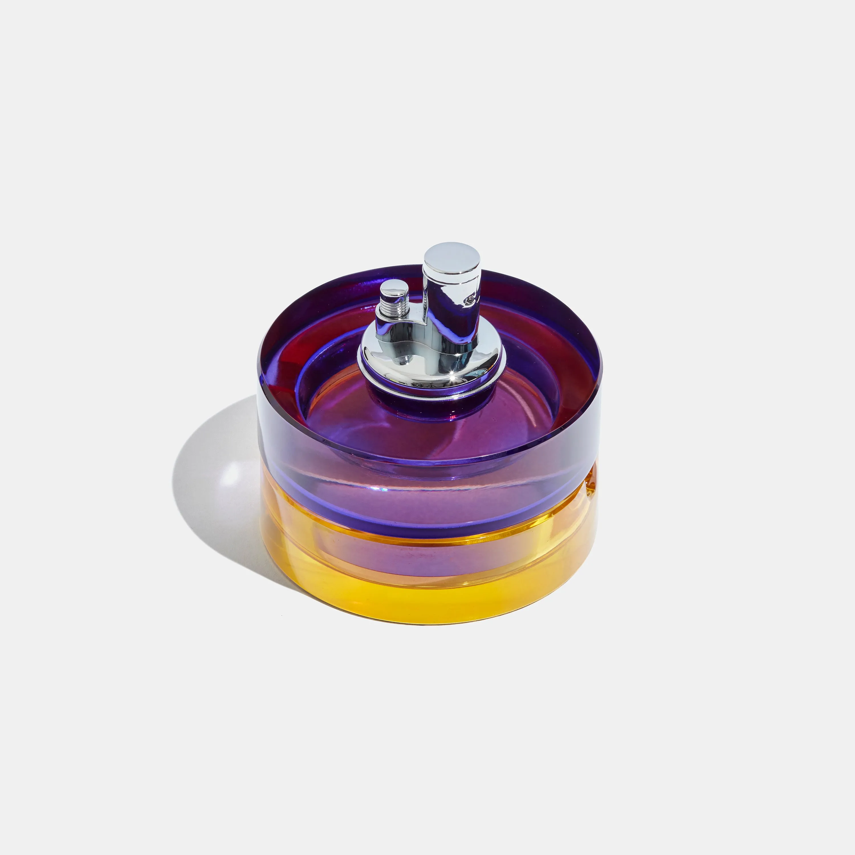 Glass Tabletop Lighter in Berry Citrus