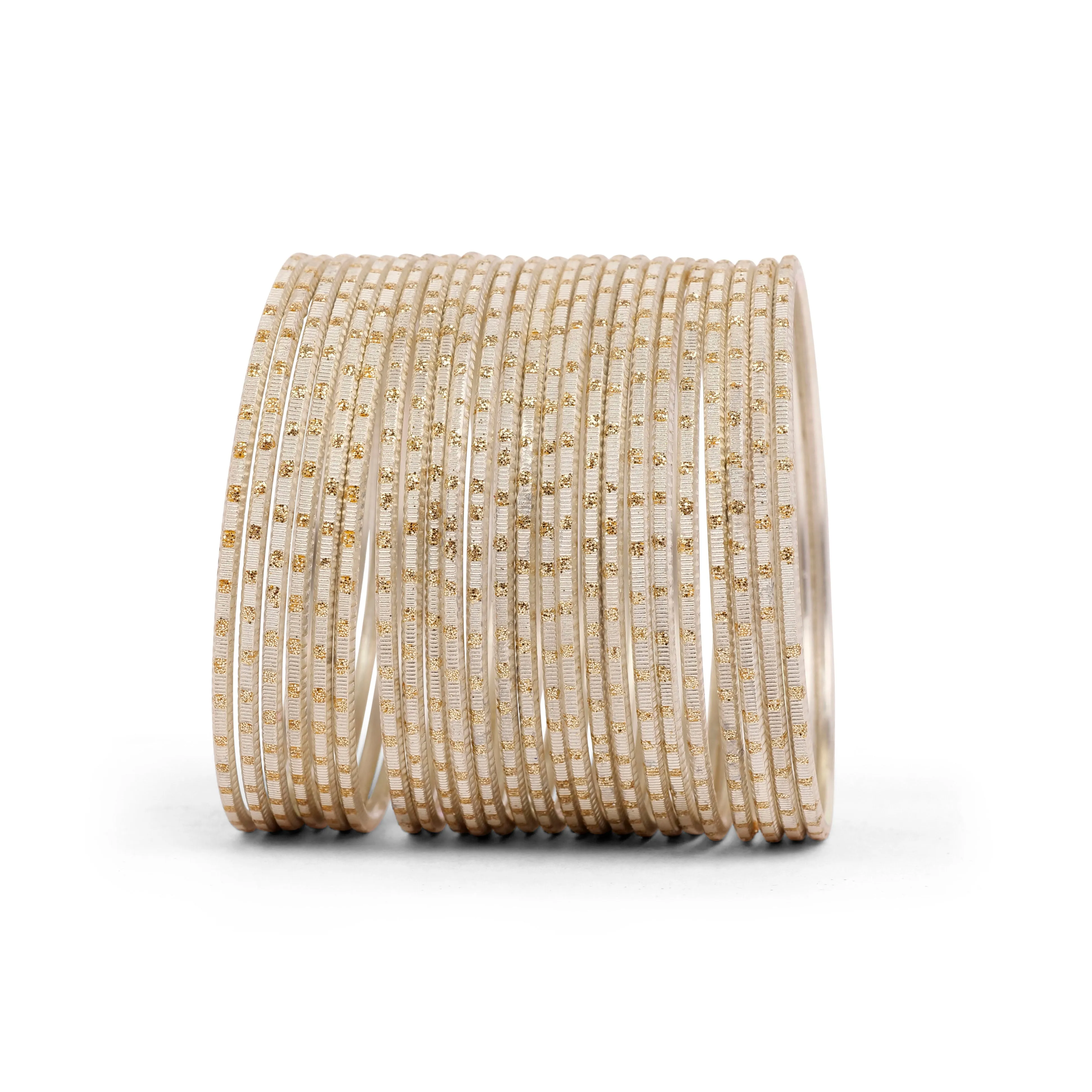 Gold Diamond Cut Bangles
