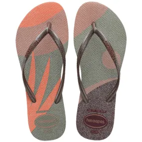 Havaianas Womens Slim Palette Glow Crocus Rose