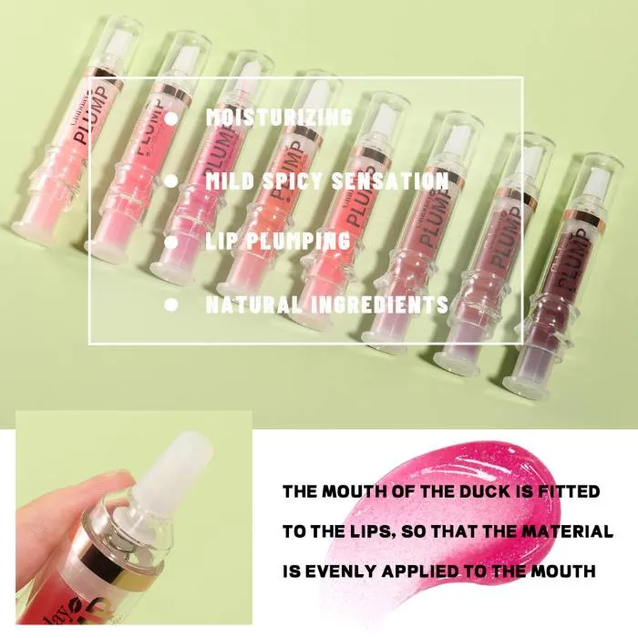 High-Shine Fuller Lip Color Gloss Vitamin E Lip Plumper