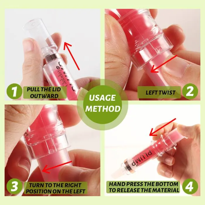 High-Shine Fuller Lip Color Gloss Vitamin E Lip Plumper