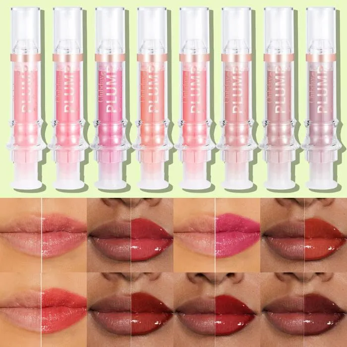 High-Shine Fuller Lip Color Gloss Vitamin E Lip Plumper