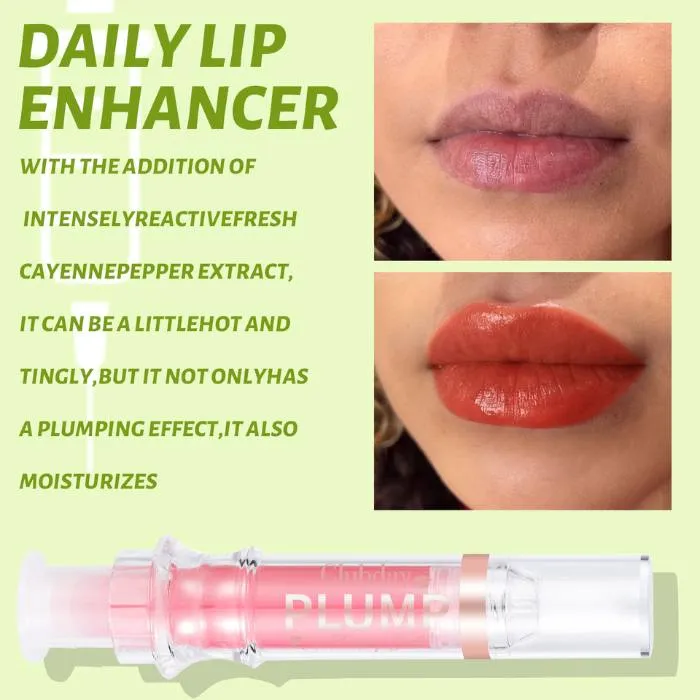 High-Shine Fuller Lip Color Gloss Vitamin E Lip Plumper