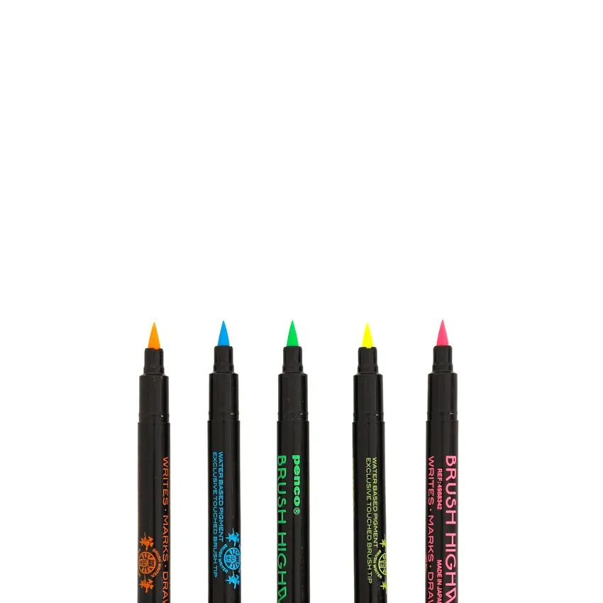 Highlighter Brush Pen Set