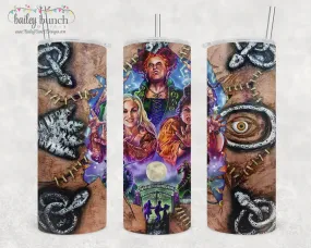 Hocus Pocus Book Halloween Shimmer Glitter Tumbler TUMBPOCUS0520
