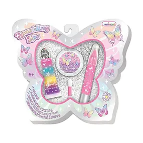 Hot Focus Sparkling Lips Tie Dye Bufferfly Set