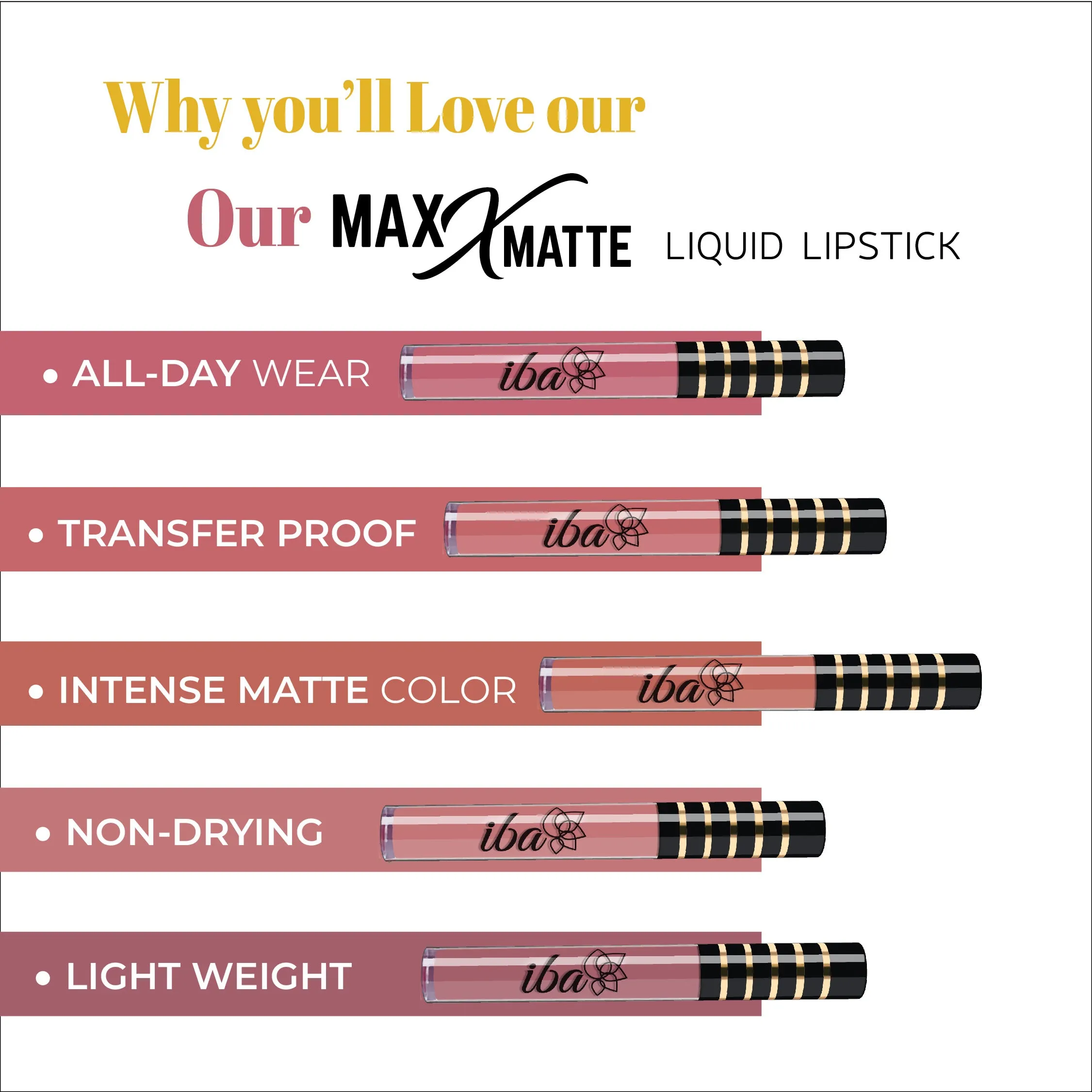 Iba Maxx Matte Liquid Lipstick – Hot Chocolate
