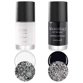 Maniology Stamping Polish | Black & White Duo 2 Piece Set