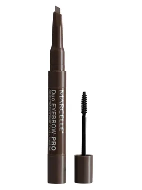 Marcelle Duo Eyebrow-PRO Eyebrow Liner, Dark, 2-in-1 Waterproof Eyebrow Pencil   Tinted Brow Gel, Hypoallergenic, Fragrance-Free, Cruelty-Free, 3.2 g