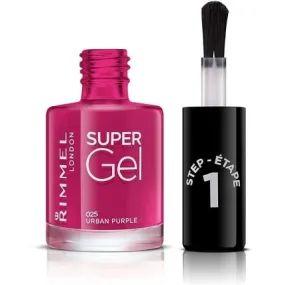 Nail polish London Supergel Kate 025 Urban Purple 12 ml, Rimmel