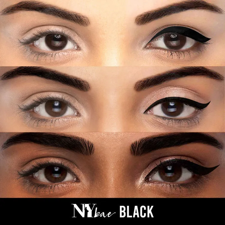 NY Bae Skeyeliner - Black Matte (6 ml) | Liquid Eyeliner | Intense Pigmentation | Long Lasting | One Stroke Application