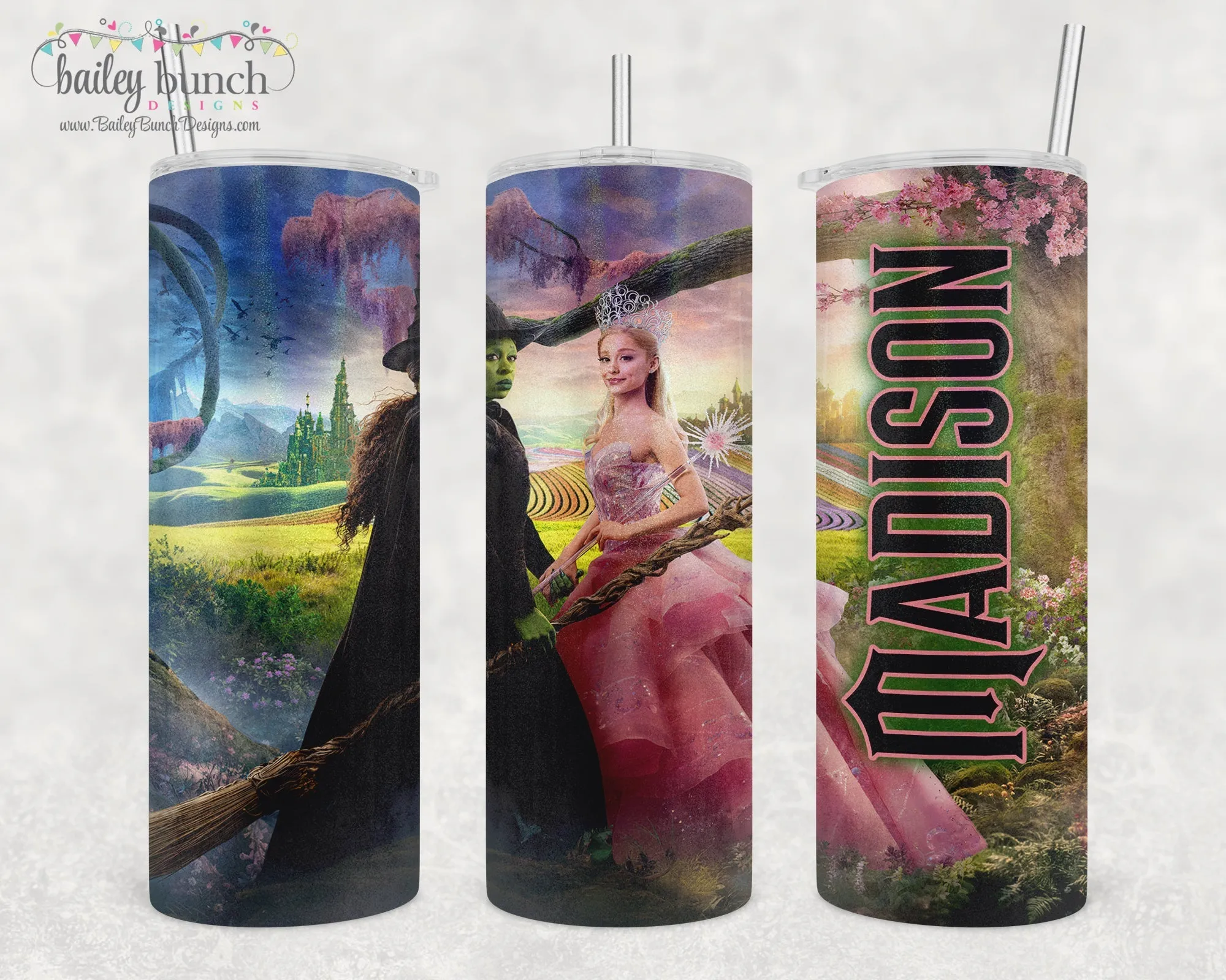 Personalized Wicked Shimmer Glitter Tumbler TUMBWICKEDNAME0520