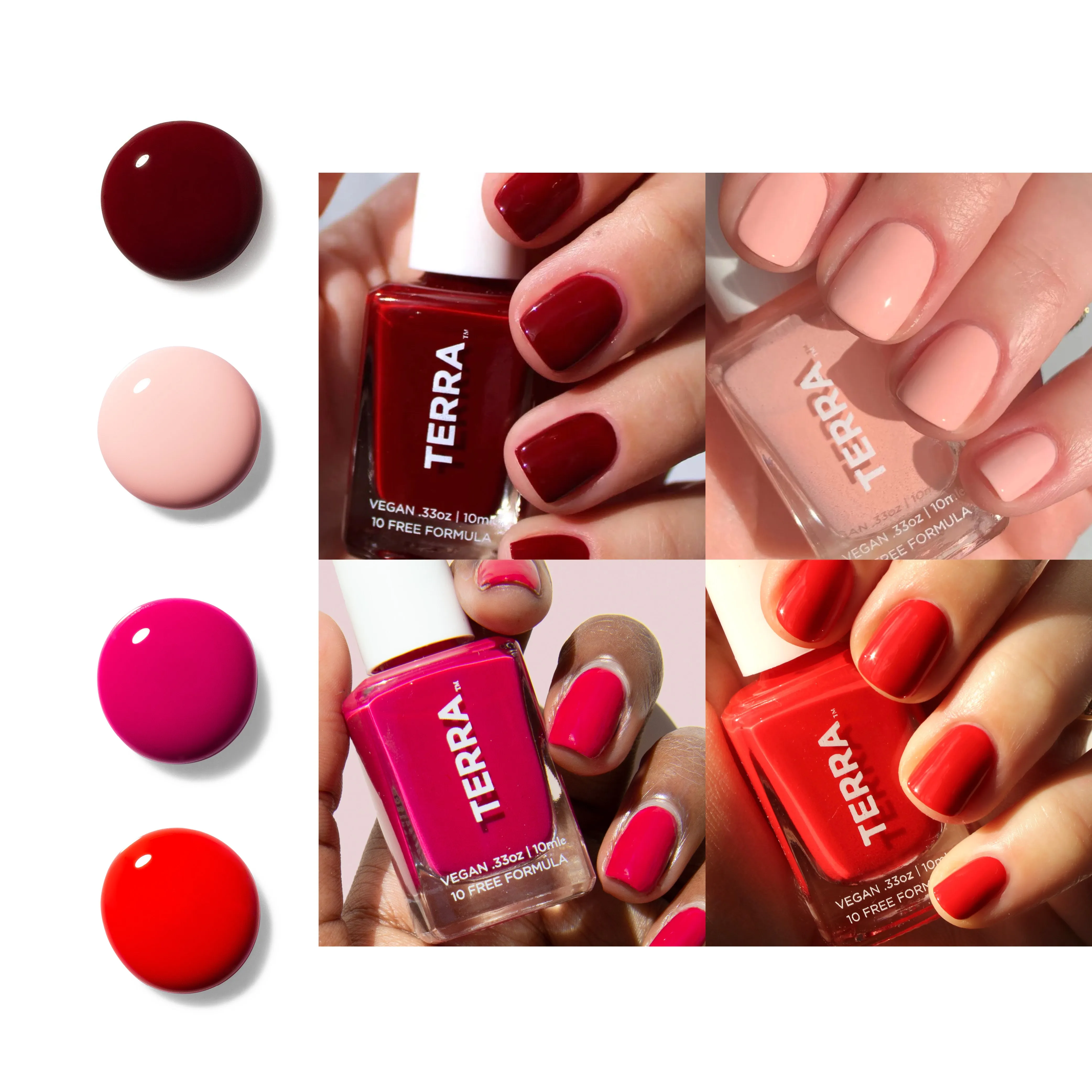 Pink Red Curated Nail Collection